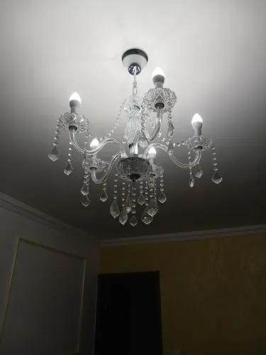 Lutre de cristal com vidro