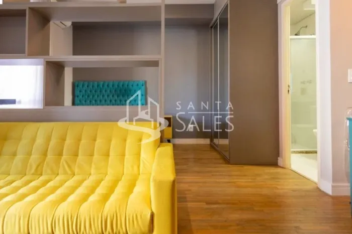 Apartamento para locação na Bela Vista, São Paulo-SP: 1 quarto, 1 banheiro, 1 vaga de gara