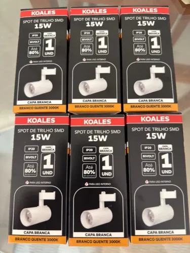 Kit 6 Spots de luz branco
