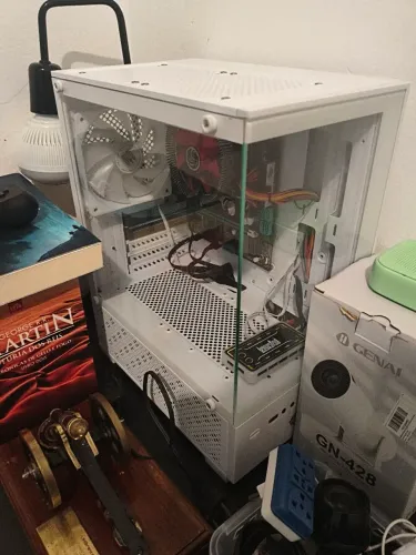 Gabinete TGT + Fonte + Kit Fans + Placa mãe e Processador