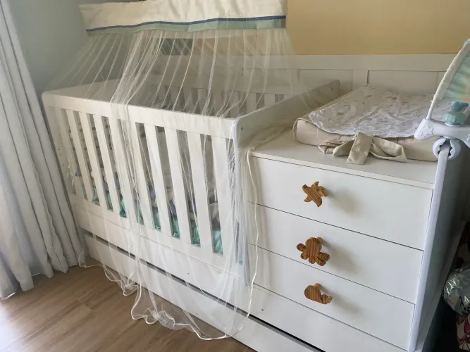 Berço cama infantil multifuncional
