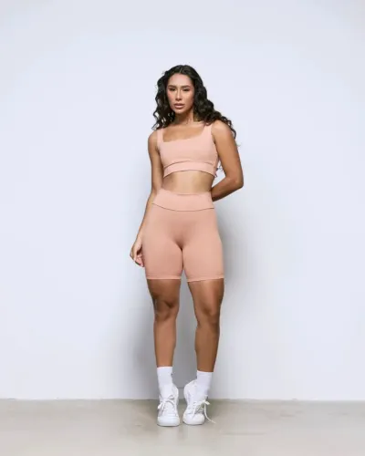 Conjunto conforty short+ top fitnes academia em políamida
