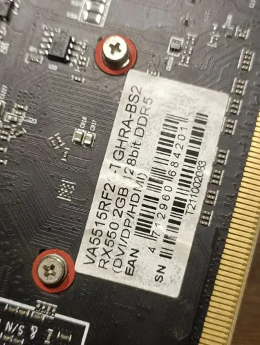 Placa de Vídeo AMD Radeon RX 550 2GB GDDR5 Biostar - Ótimo Estado