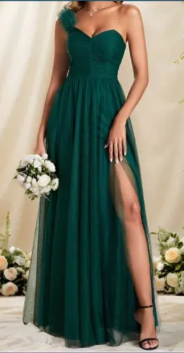 Vestido de festa verde