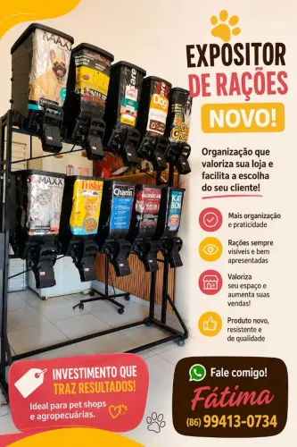 Expositor de rações novo!