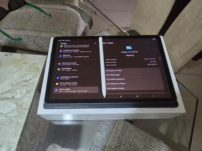 Tablet Samsung Galaxy Tab S10 FE, Cinza, 128GB, 8GB RAM, Tela Imersiva de 10.9" 90Hz, Cam