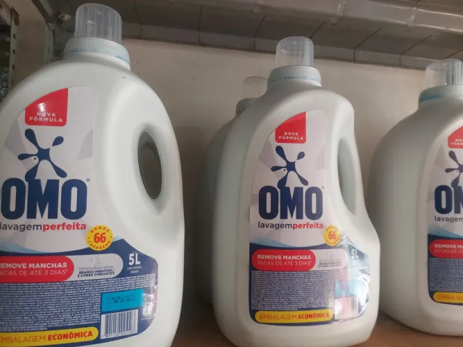 Sabão líquido Omo 5 litros Novo