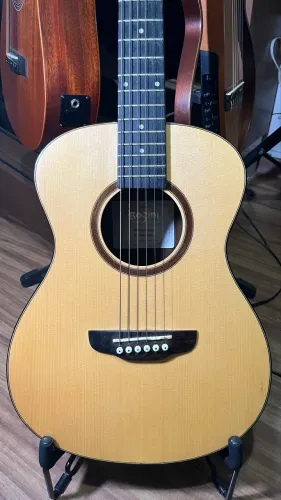 Violão Premium Rozini Mini RX120 ACNF Tampo Maciço Acustico Aço