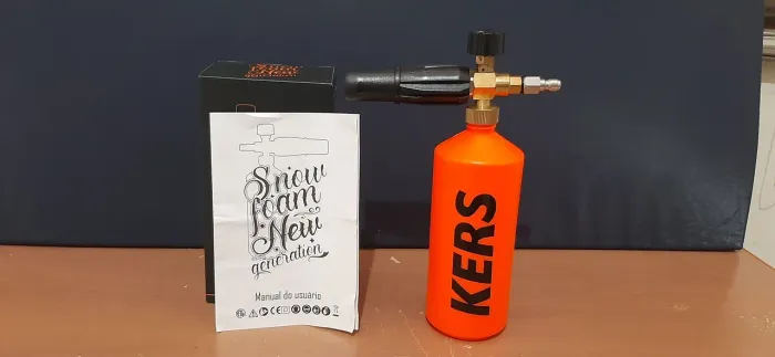 Snow foam gerador espuma Kers, engate rápido para lavadora alta pressão.