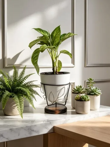 suporte decorativo para vaso de N 16 ou para kokedama de 17 cm de diametro
