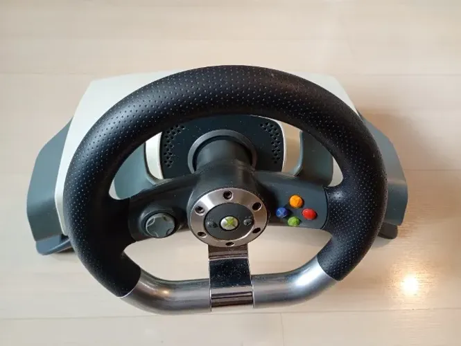 Volante Xbox 360 Wireless Racing Wheel WRW01 - Completo Com Force Feedback