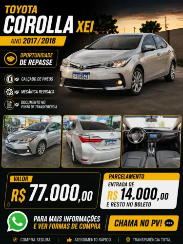 Toyota Corolla XEI 2.0 Flex 16V Aut. 2018