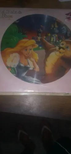 Disco vinil a bela e a fera personalizado