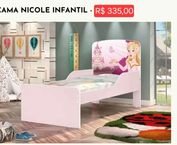 Cama Nicole infantil (leia a descrição)