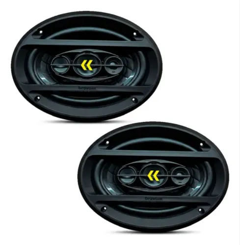 Par de alto falantes Bravox 6x9 REVO - 200Wrms o par (100rms cada)- Novo 1 ano de garantia