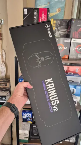 kit teclado e mouse gamer, LED, Mancer, novo, lacrado, com garantia!