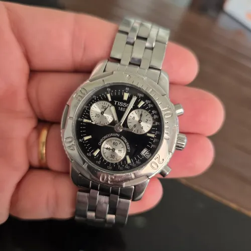 Relógio suíço Tissot original cronógrafo masculino PRS200 em safira e aço 316L impecável