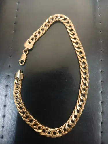 Pulseira de ouro peso grama= 4,3  