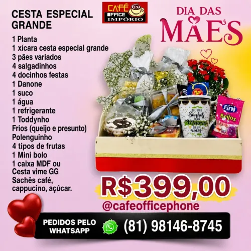 CESTAS DE CAFÉ DA MANHÃ - DIA DAS MÃES ?