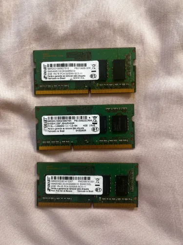 Memória ram 4GB notebook