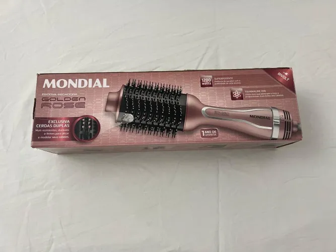 Escova Secadora Mondial Golden Rose Bivolt Novo