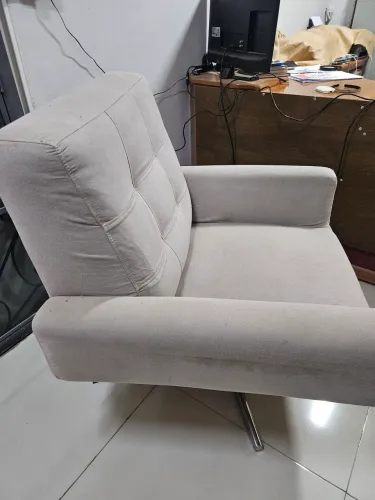 Poltronas tecido giratória '