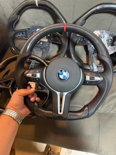 Volante M em carbono para BMW série F 328, X1, X2, X3, X4, X4, X5, X6 completo com airbag