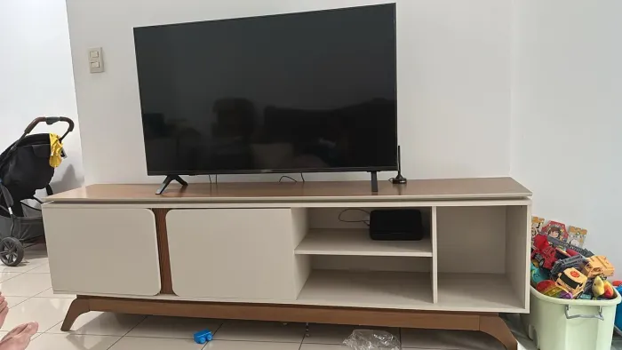 Vendo Rack em MDP/MDF na cor Nature Off White