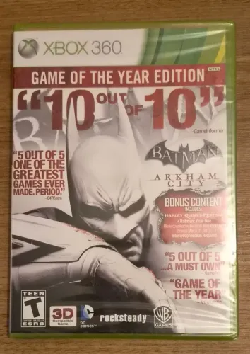Batman Arkham City - XBOX 360 - Game of the Year Edition - Novo Lacrado