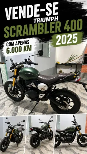 Vendo Triumph scalamder 400 moto impecável