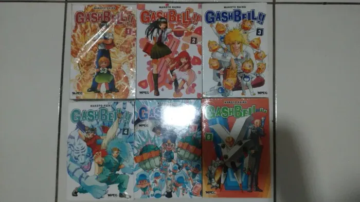 Gash Bell! volumes 1 ao 6 com todos os brindes