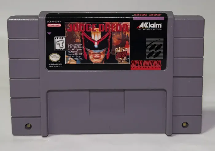Judge Dredd Super Nintendo Original