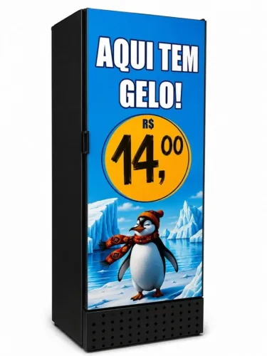 FREEZER CONSERVADOR DE GELO A.G. REBELO 700L - CAPACIDADE PARA 60 PACOTES DE 5KG