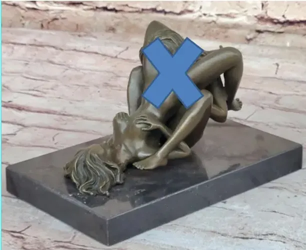 Escultura erótica em bronze
