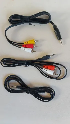 Cabo De Áudio P2 X 2 RCA - P2 X 3 RCA - P2 X P2