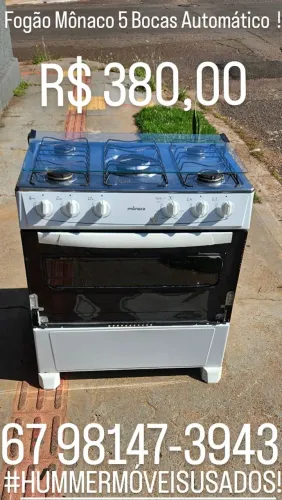 Vende - Se Fogão Mônaco 5 Bocas Automático !
