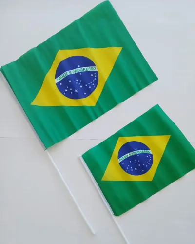 Lote com 10 Bandeirinhas do Brasil Ótimo para Revenda