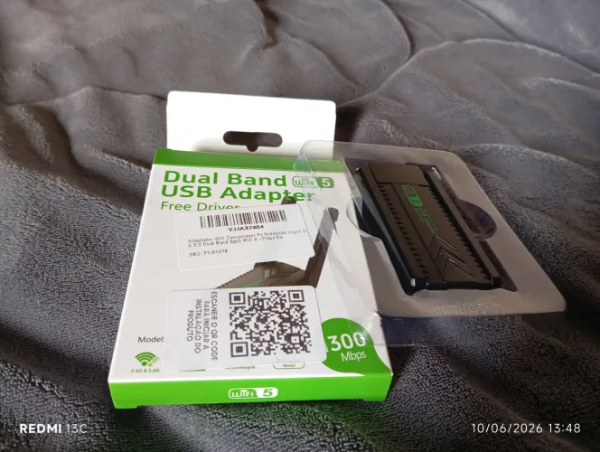 ? Adaptador Wi-Fi USB 3.0 Dual Band 5GHz/2.4GHz - 300Mbps | Novo