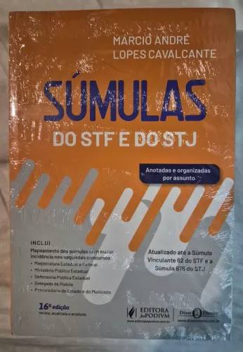 Livro súmula STF e STJ anotada e revisada por assunto