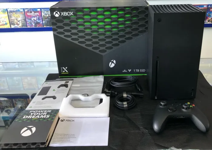 Xbox series x com leitor de disco top com garantia aceita seu game