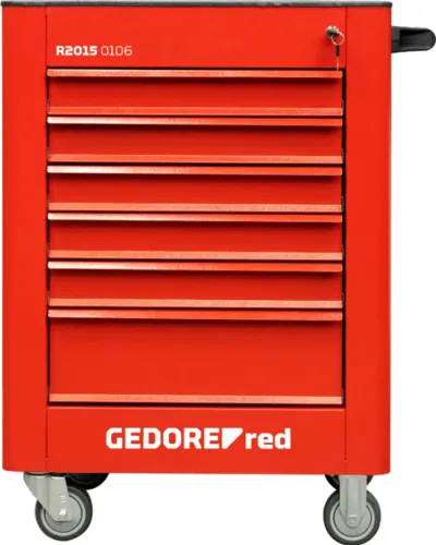 Carro para ferramentas com 6 gavetas, R20150106, GEDORE RED
