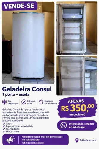 Geladeira pra vender rápido