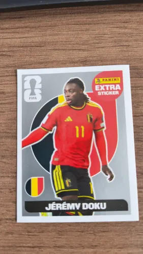 Extra Sticker Jeremy Doku Prata Panini