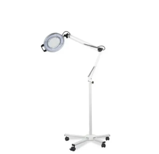 Luminária Lupa Profissional Articulada com LED e Rodízios