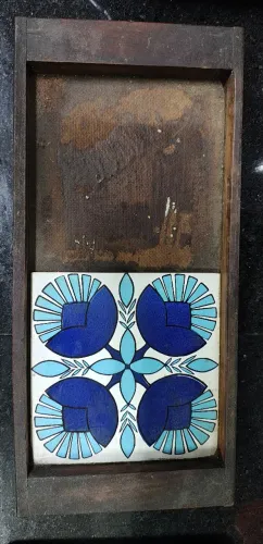 JACARANDÁ ANOS 70: bandeja vintage com 1 azulejos de época