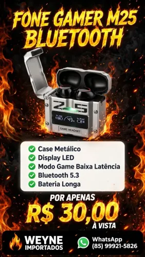 Fone bluetooth m25