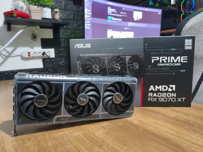 Placa de vídeo RX 9070 XT Asus Prime (NOVA + Garantia)