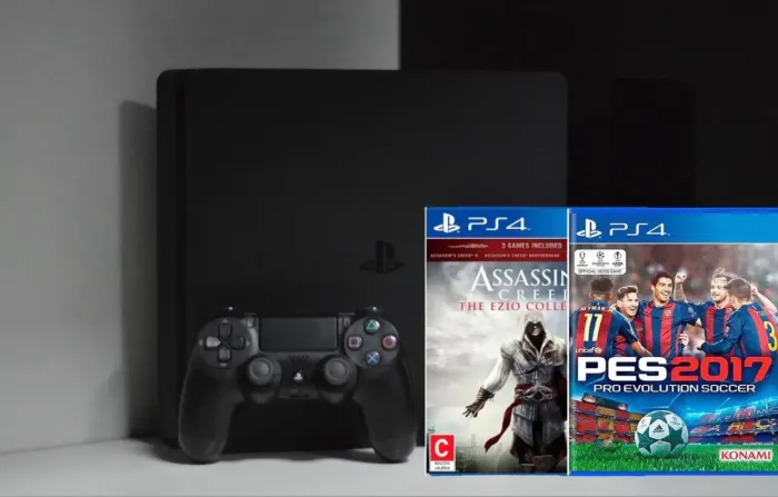 PS4 Slim HD 500GB + 2 jogos