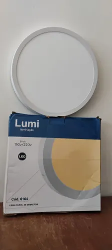Kit com 9 Unidades Painel Sobrepor 3000k Branco Quente
