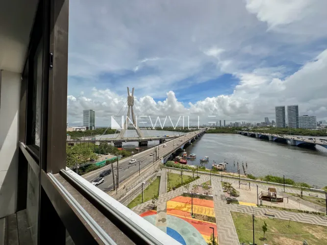 Flat à venda no Condomínio Líbano, no Pina 40m², 1 quarto, com vista e excelente localiza